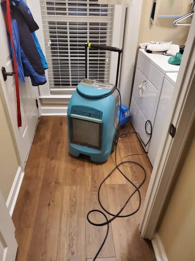 Commercial dehumidifier deployed for Flood Damage Cleanup in Hercules
